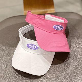 Numerical Applique Visor Hat