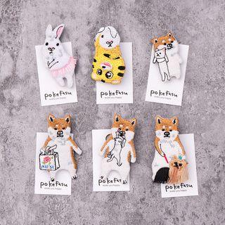 Animal Embroidered Brooch