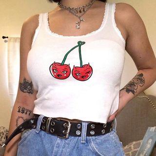 Cherry Print Tank Top