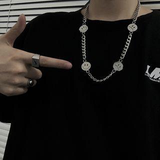 Smiley Face Necklace As Shown In Figure -