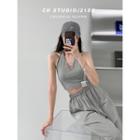 Heart-accent Halter Top
