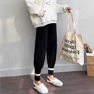 Contrast Detail Knit Pants