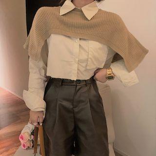 Long-sleeve Shirt / Knit Scarf