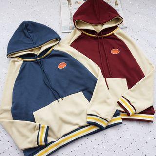 Rugby Embroidered Raglan Hoodie