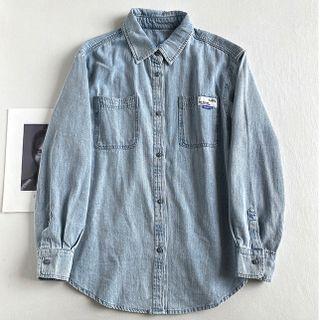 Denim Shirt Light Denim Blue - One Size