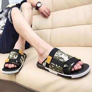 Printed Slide Sandals