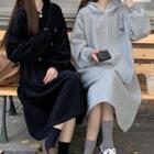 Drawstring Hooded Big-pocket Dress