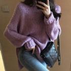 Turtleneck Sweater Violet - One Size