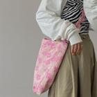 Floral Print Tote Bag Floral Printed - Pink - One Size