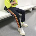 Rainbow-striped Harem Pants