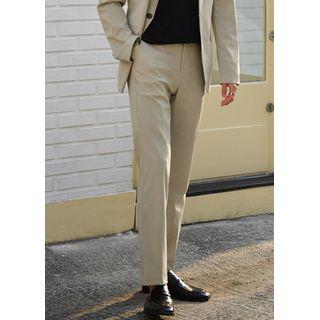 Hook-and-bar Straight-cut Dress Pants