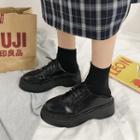 Lace Up Platform Oxford Shoes