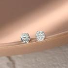 925 Sterling Silver Stud Earring R621 - Silver - One Size