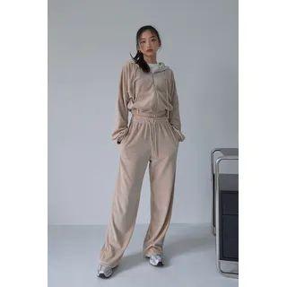 Drawstring Velour Pants