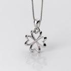 Clover Pendant Necklace Silver - One Size