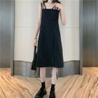 Triple Strap A-line Dress Black - One Size