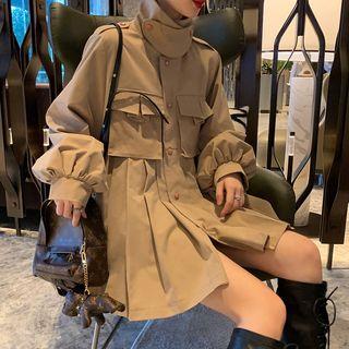 Pleated Button Jacket