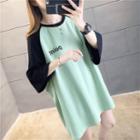Raglan Elbow-sleeve Top