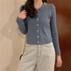 Button Long-sleeve Cardigan