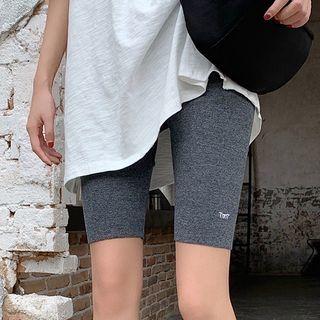 Ribbed Biker Shorts