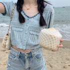 V-neck Cut-out Cardigan