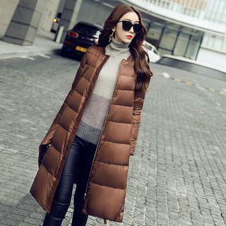 Down Padded A-line Coat