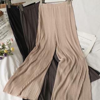 Pleated Straight-cut Loose Pants