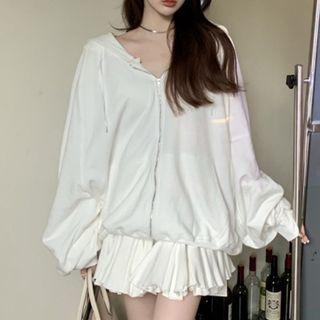 Plain Zipped Jacket / Mini Skirt