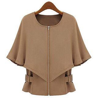 Ruffle Cape Jacket