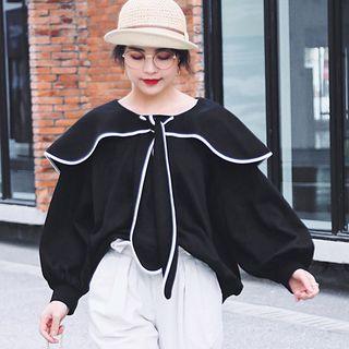 Tie Front Sweatshirt
