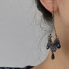 Drop Ear Stud 1 Pair - Gray - One Size