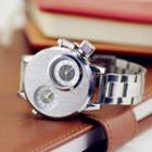 Steel Strap Watch Strap Watch - Silver - One Size
