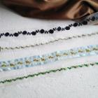 Embroidered Fabric Choker (various Designs)
