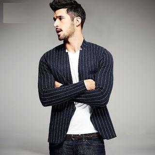 Slim-fit Striped Blazer