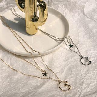 Star & Crescent Layer Necklace