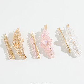 Faux Crystal Hair Clip Set