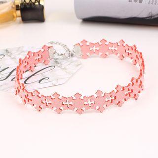 Snowflake Faux-suede Choker