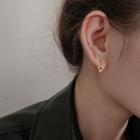 Triangle Sterling Silver Dangle Earring 1 Pair - 925 Silver - Gold - One Size