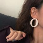 Acrylic Oval Drop Earring / Clip-on Earring