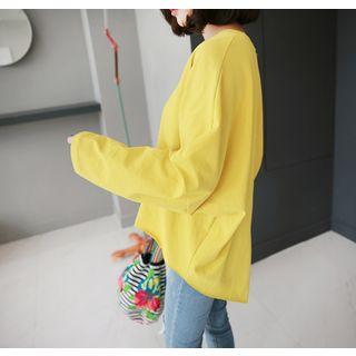 Long-sleeve Drop-shoulder Oversized T-shirt