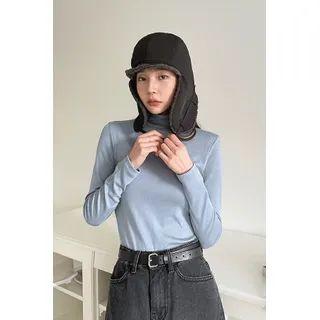 Stitched Fleece-lined Trapper Hat
