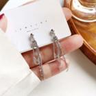 Sterling Silver Pin Fringed Ear Stud