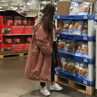 Mock Two-piece Padded Long Coat