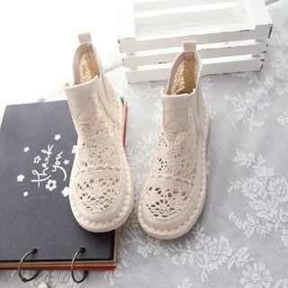 Crochet Lace Short Boots