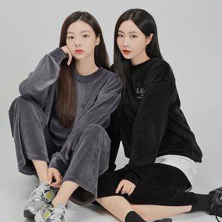 [lovb] Velour Oversize Pullover