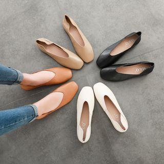 Genuine Leather Loafer Flats