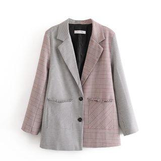 Paneled Single-breasted Blazer