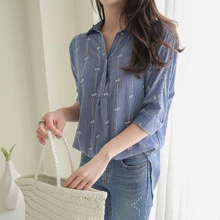 3/4-slevee Pattern Shirt