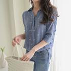 3/4-slevee Pattern Shirt