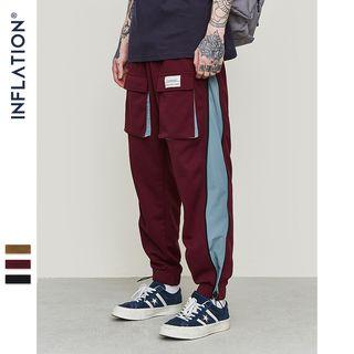 Couple Zipper-side Cargo Jogger Pants